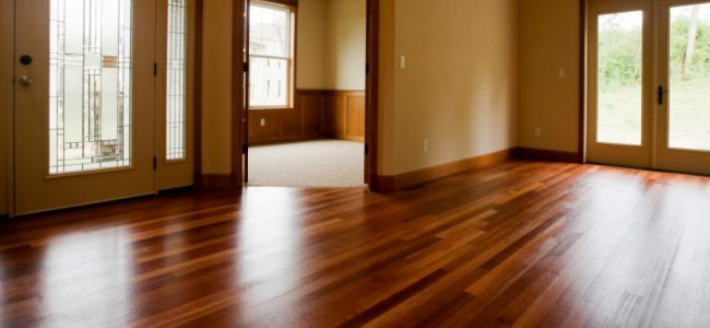 Sparkling Hardwood Floor after being professionally cleaned. 