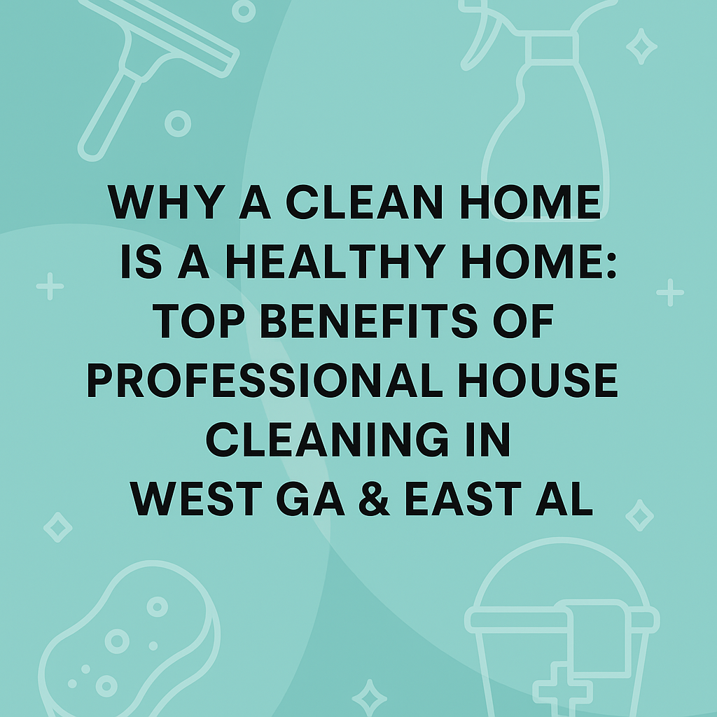 Why a Clean Home is a Healthy Home: Top Benefits of Professional House Cleaning in West GA & East AL